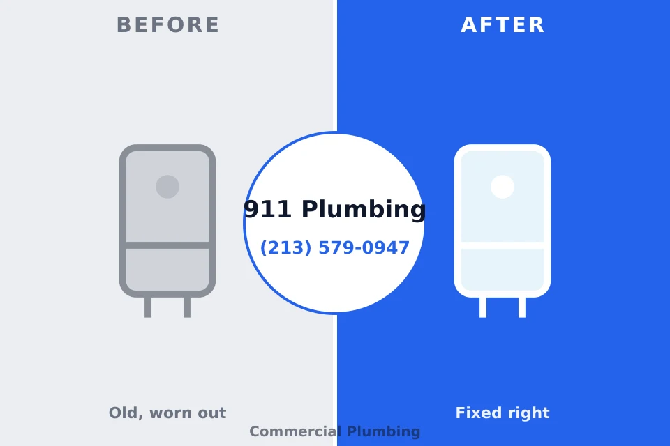 Before and after: plumbing repair Whiting, IN